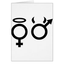 black angel and devil icon cards