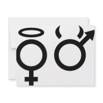 black angel and devil icon custom announcement