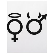 black angel and devil icon letterhead