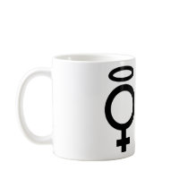 black angel and devil icon coffee mugs