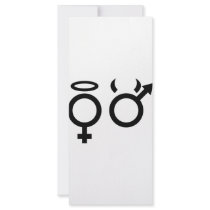 black angel and devil icon rack cards