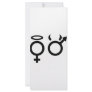 black angel and devil icon full color rack card