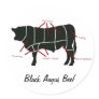 Black Angus Beef  Butcher Chart - Tasty Yummy Stickers