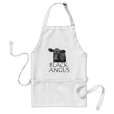 Black Angus Cow Aprons by RedneckHillbillies