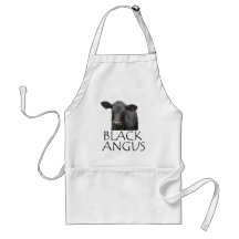 Black Angus Cow Aprons