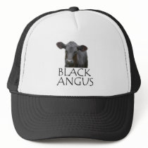 Black Angus Cow Trucker Hat