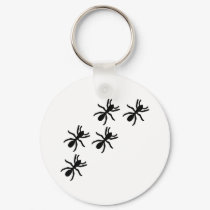 black ant trail keychains