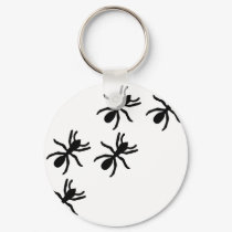 black ant trail keychains