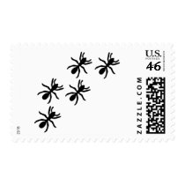 black ant trail postage stamp