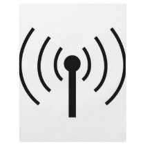 black antenna icon flyers
