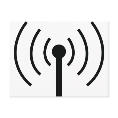 black antenna icon postcards by TomaniacLines