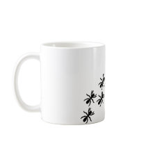 black ants trail mugs by Tomaniac black ants trail mugs