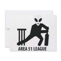 black area 51 league icon personalized invitation