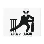 black area 51 league icon post cards