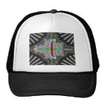 Black Around Colors Abstract Art Hats