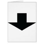 black arrow down greeting cards