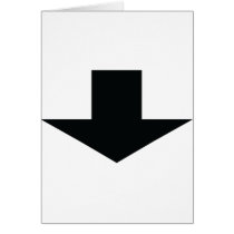 black arrow down greeting cards