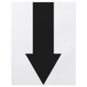 black arrow down icon flyers