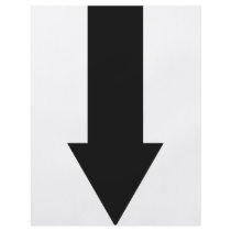 black arrow down icon flyers