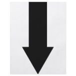 black arrow down icon flyer