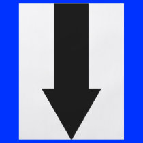 black arrow down icon flyer
