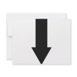 black arrow down icon announcements