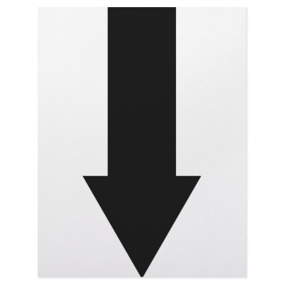 black arrow down icon letterhead template by TomaniacLines