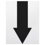 black arrow down icon letterhead