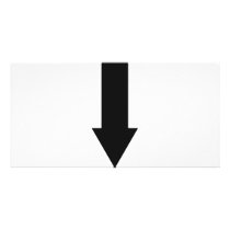 black arrow down icon photo card