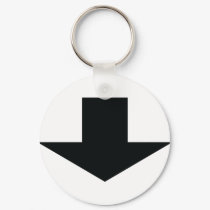black arrow down keychains by Tomaniac black arrow down keychains