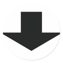 black arrow down stickers by Tomaniac black arrow down stickers