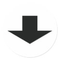 black arrow down stickers by Tomaniac black arrow down stickers