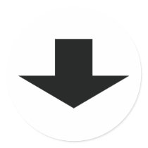 black arrow down stickers by Tomaniac black arrow down stickers