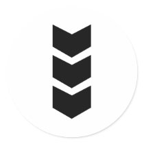 black arrow down stickers by Tomaniac black arrow down stickers