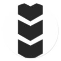 black arrow down stickers