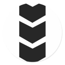 black arrow down stickers by Tomaniac black arrow down stickers