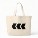 black arrow left bags