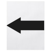 black arrow left icon flyers