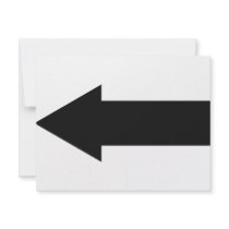 black arrow left icon personalized invitation