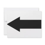 black arrow left icon personalized invitation