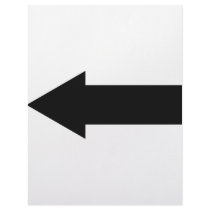 black arrow left icon letterhead