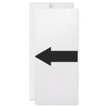 black arrow left icon custom rack card