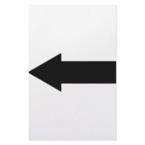 black arrow left icon stationery