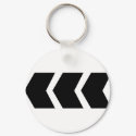 black arrow left keychains by Tomaniac black arrow left keychains