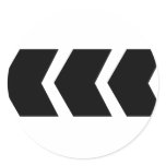 black arrow left round stickers
