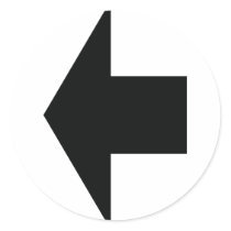 black arrow left stickers by Tomaniac black arrow left stickers