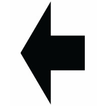 black arrow left t-shirts by Tomaniac black arrow left t-shirts