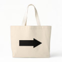 black arrow right icon bags