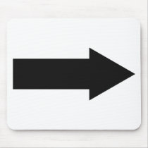 black arrow right icon mousepads