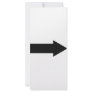 black arrow right icon personalized rack card